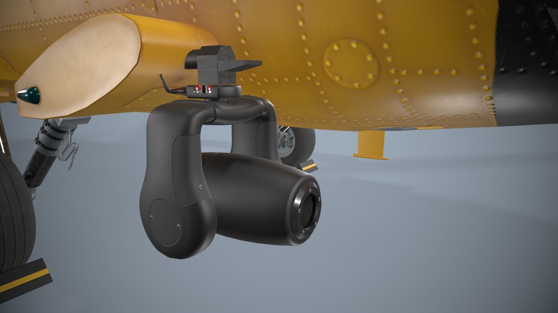 Sikorsky MH-60T Jay Hawk Static Low-poly 3D model_11