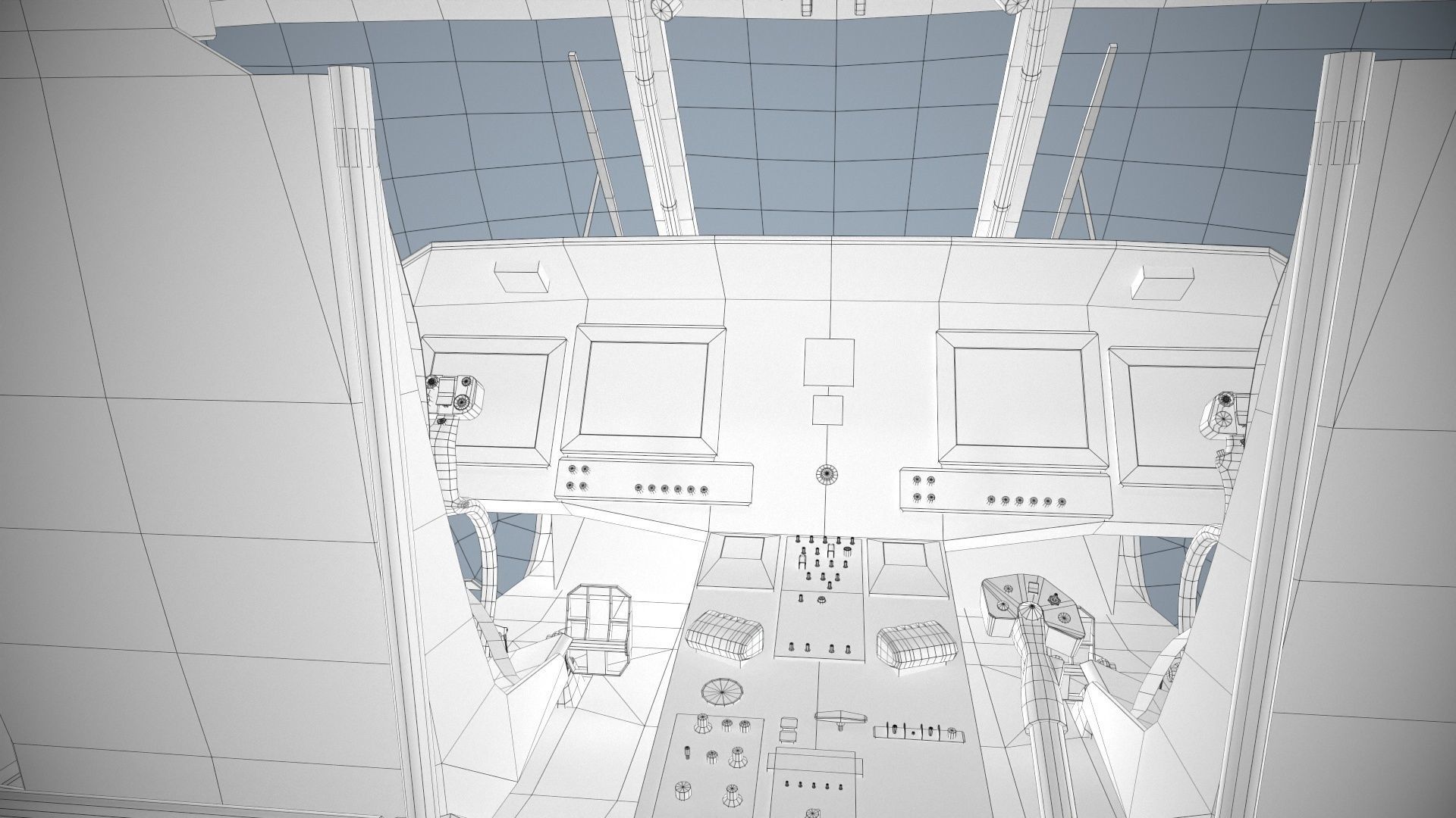 Sikorsky MH-60T Jay Hawk Static Low-poly 3D model_25