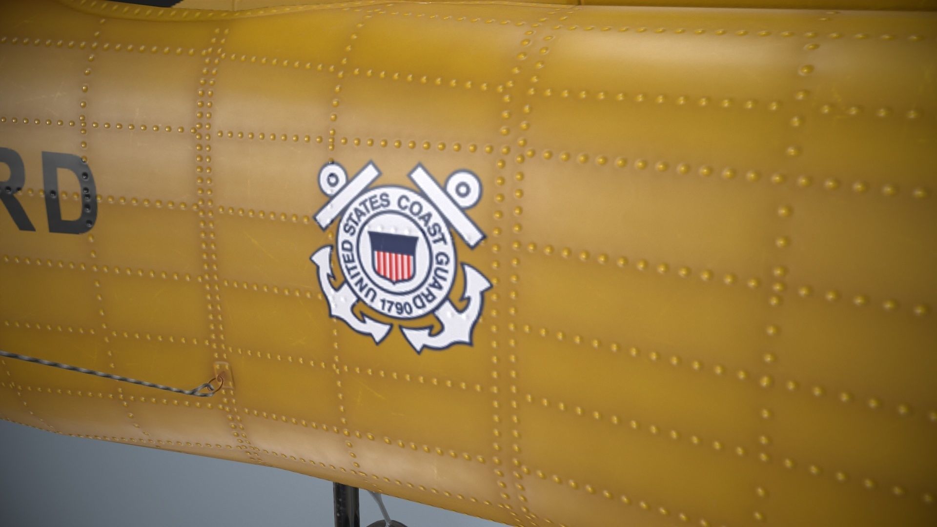 Sikorsky MH-60T Jay Hawk Static Low-poly 3D model_14