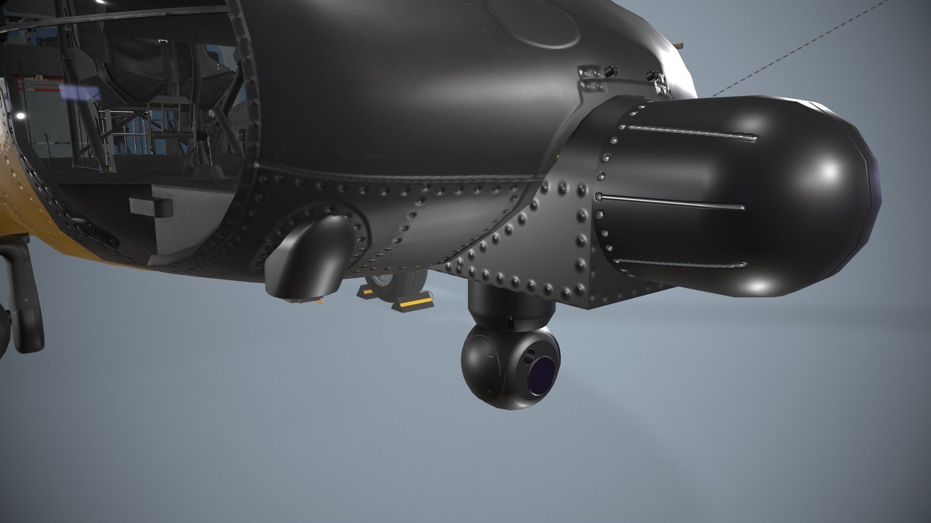 Sikorsky MH-60T Jay Hawk Static Low-poly 3D model_10