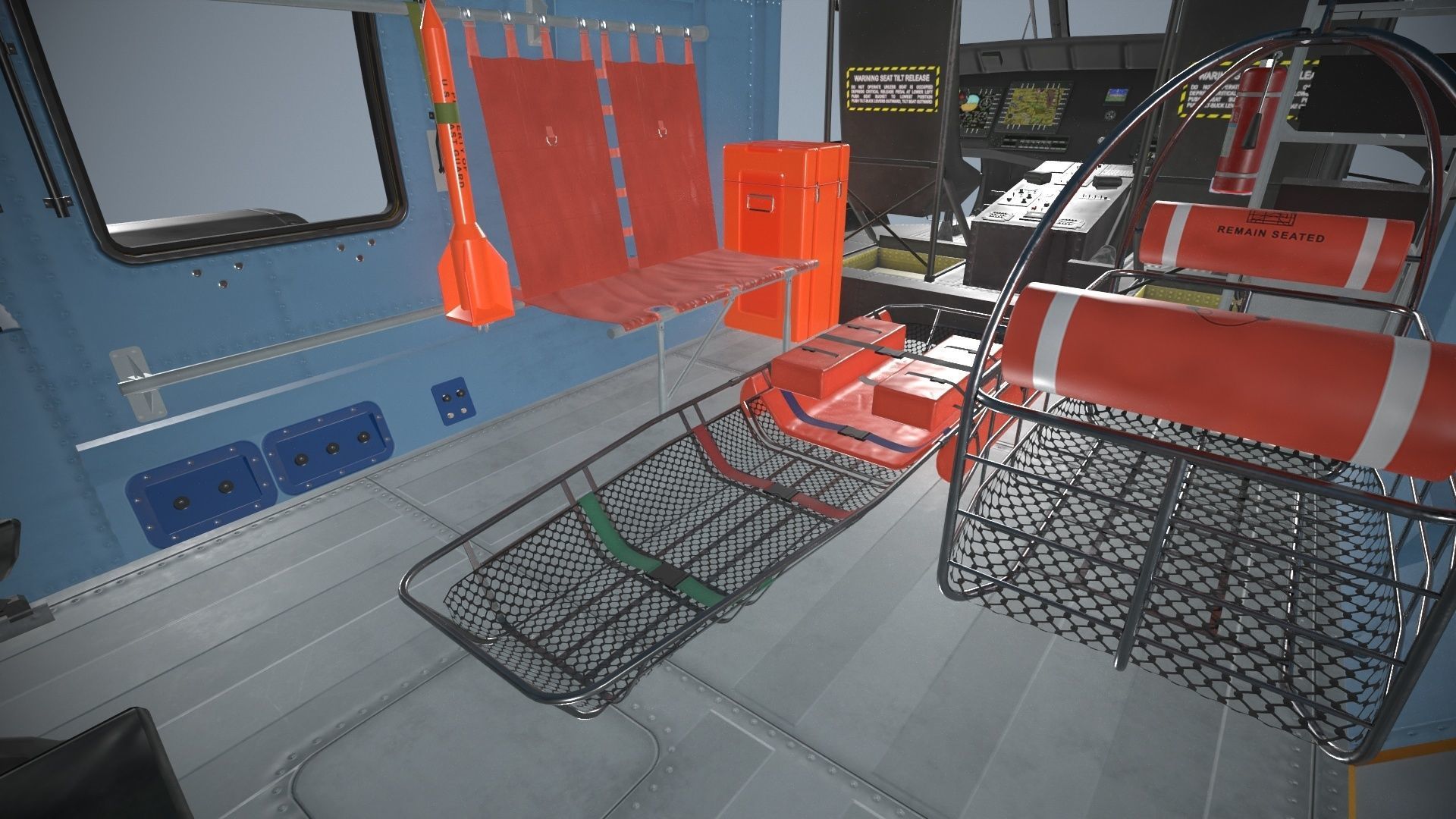 Sikorsky MH-60T Jay Hawk Static Low-poly 3D model_18