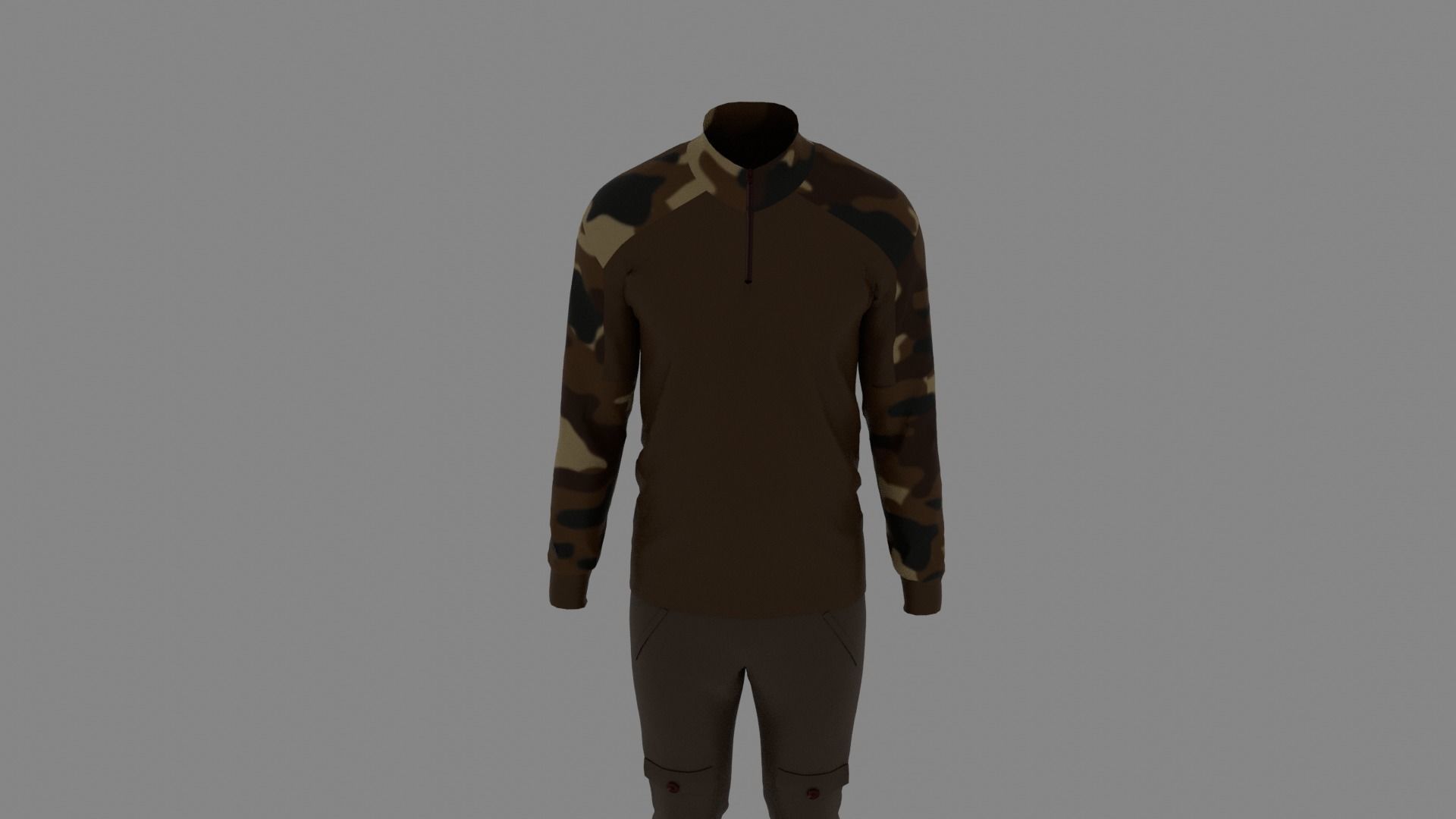 Man Clothes Low-poly 3D model_3