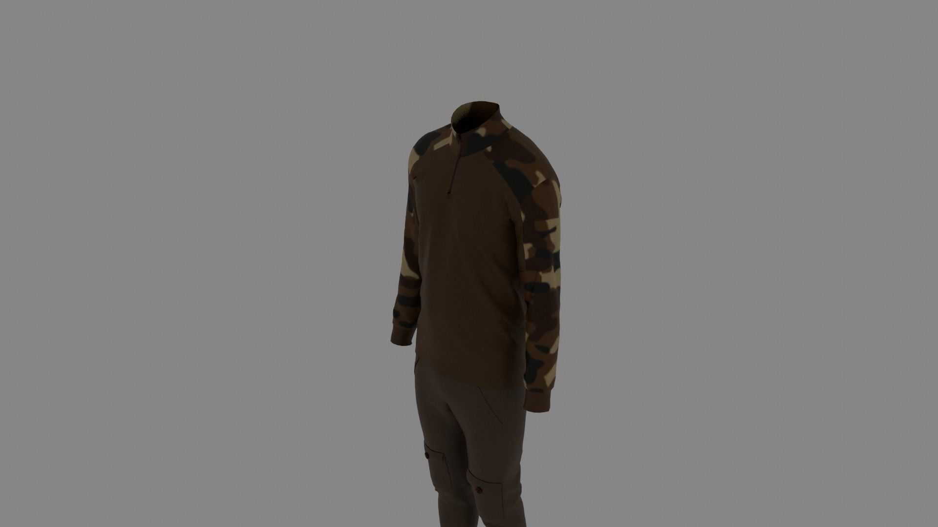 Man Clothes Low-poly 3D model_4