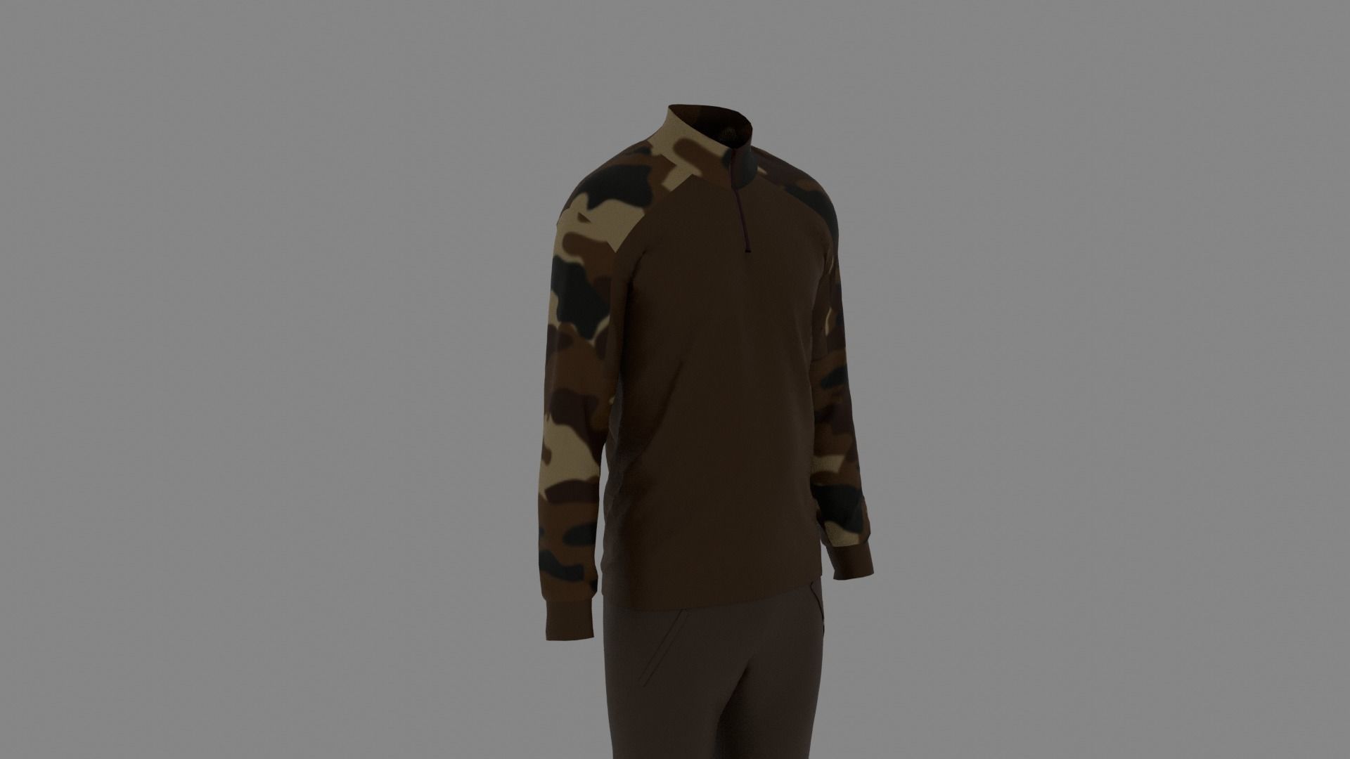 Man Clothes Low-poly 3D model_2