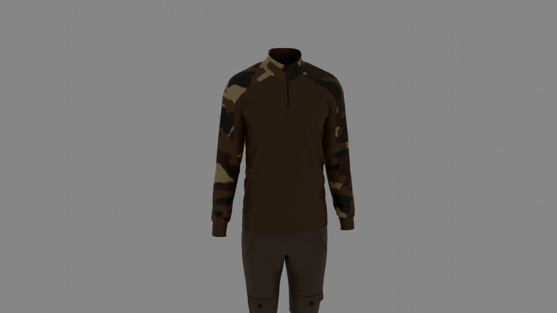Man Clothes Low-poly 3D model_6