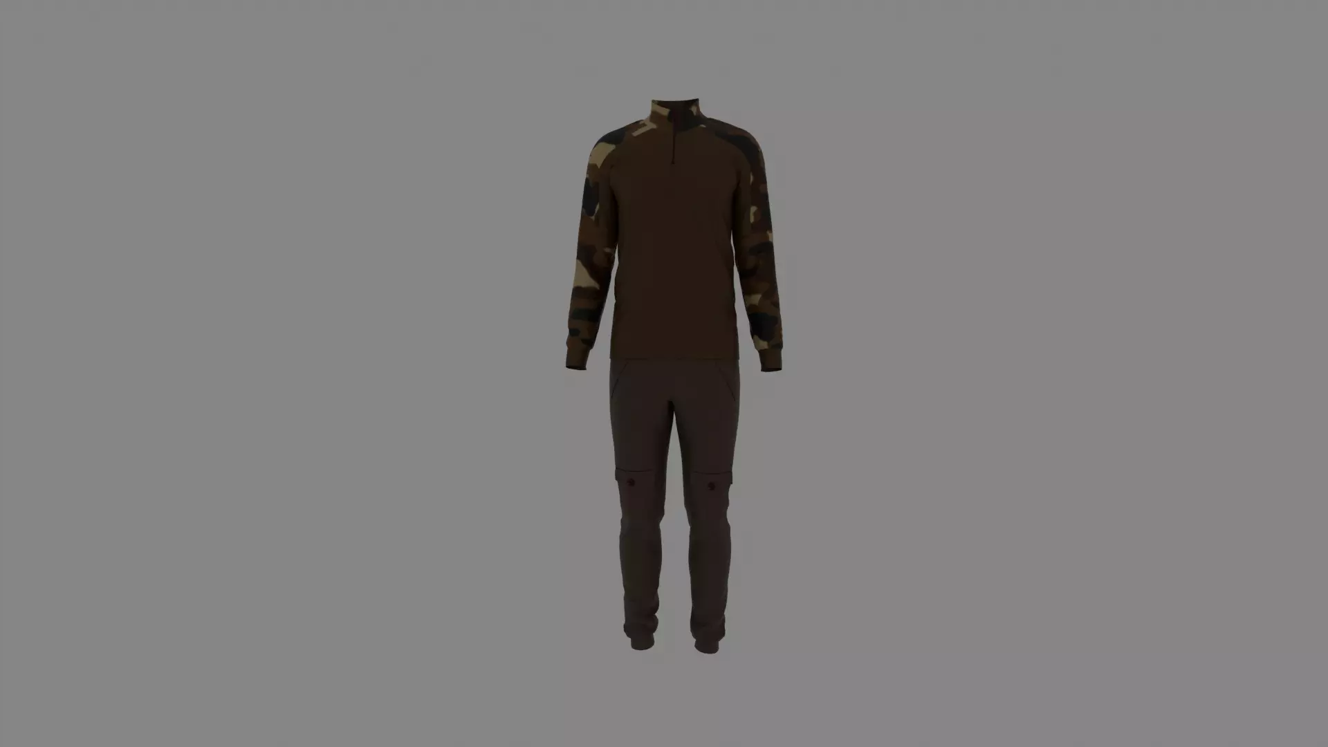 Man Clothes Low-poly 3D model_0
