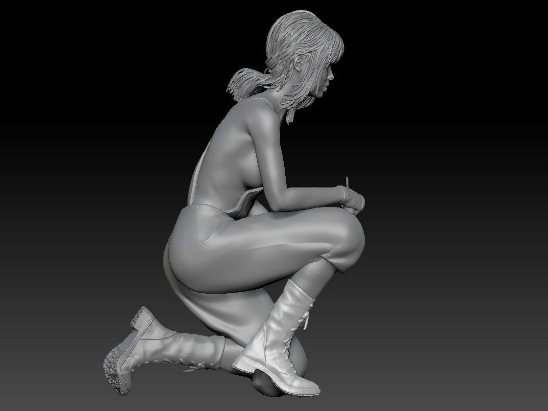 SEXY MECHANIC GIRL 6 3D print model_3