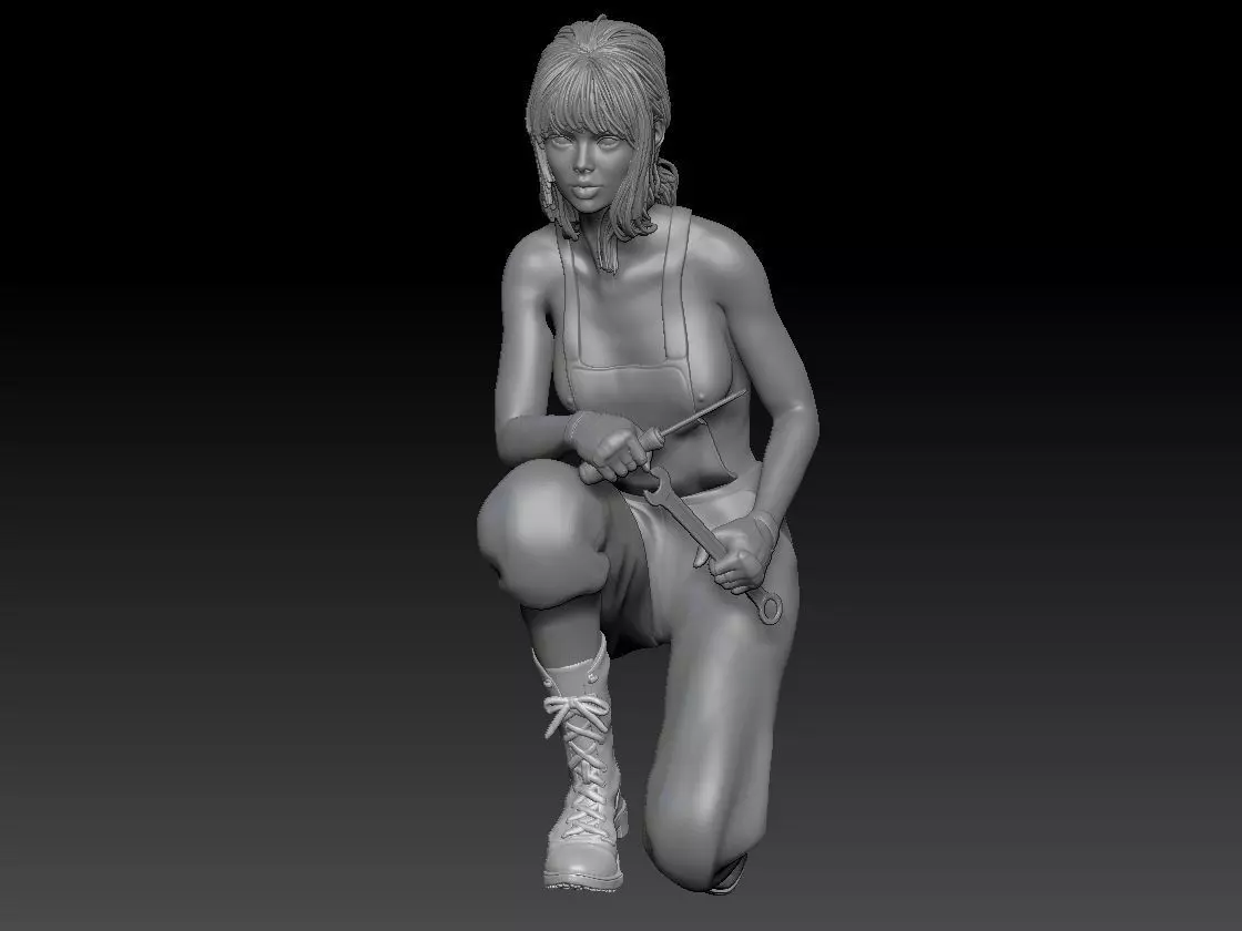 SEXY MECHANIC GIRL 6 3D print model_0