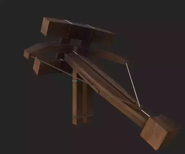 Siege Ballista Free low-poly 3D model