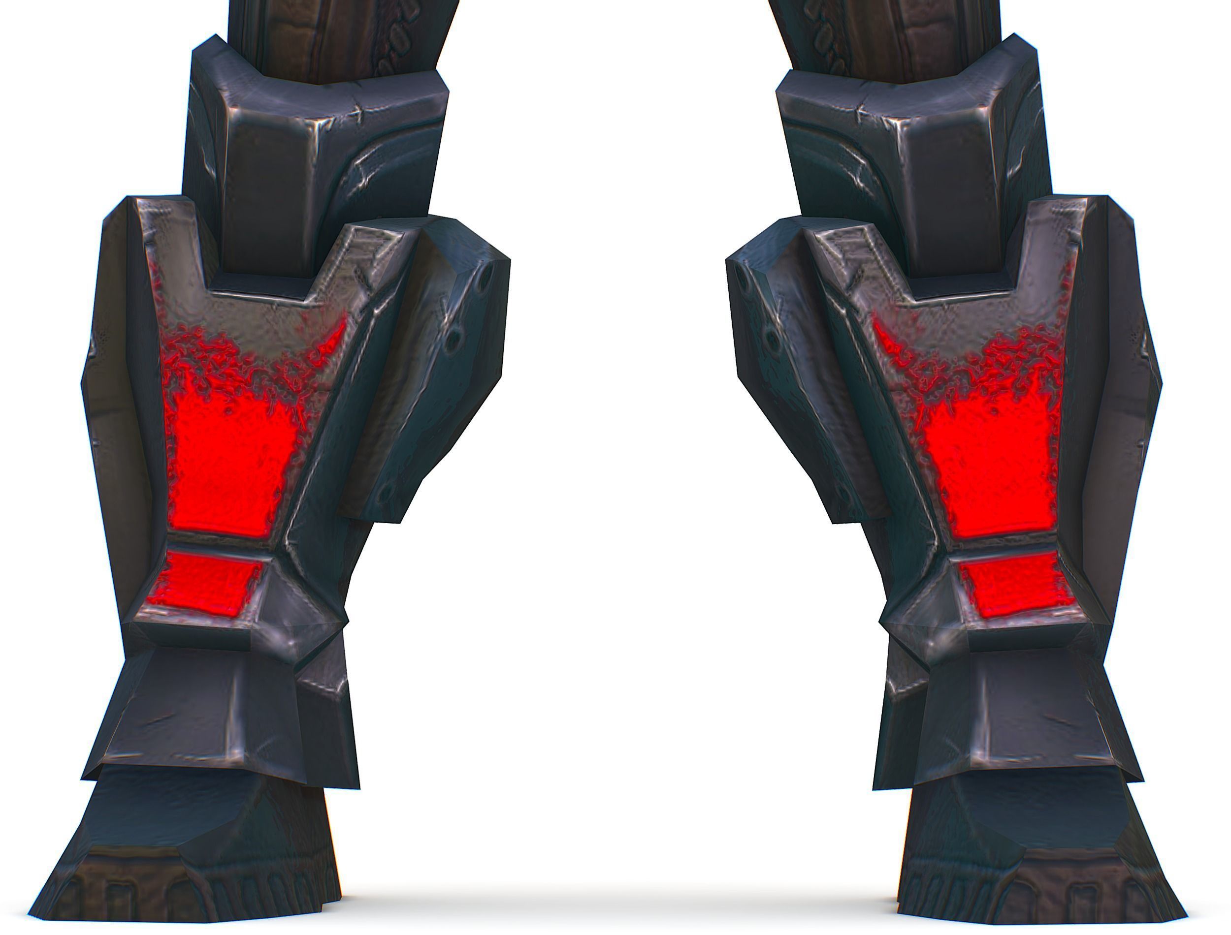 Man Cyborg  Trooper Soldier Low-poly 3D model_20