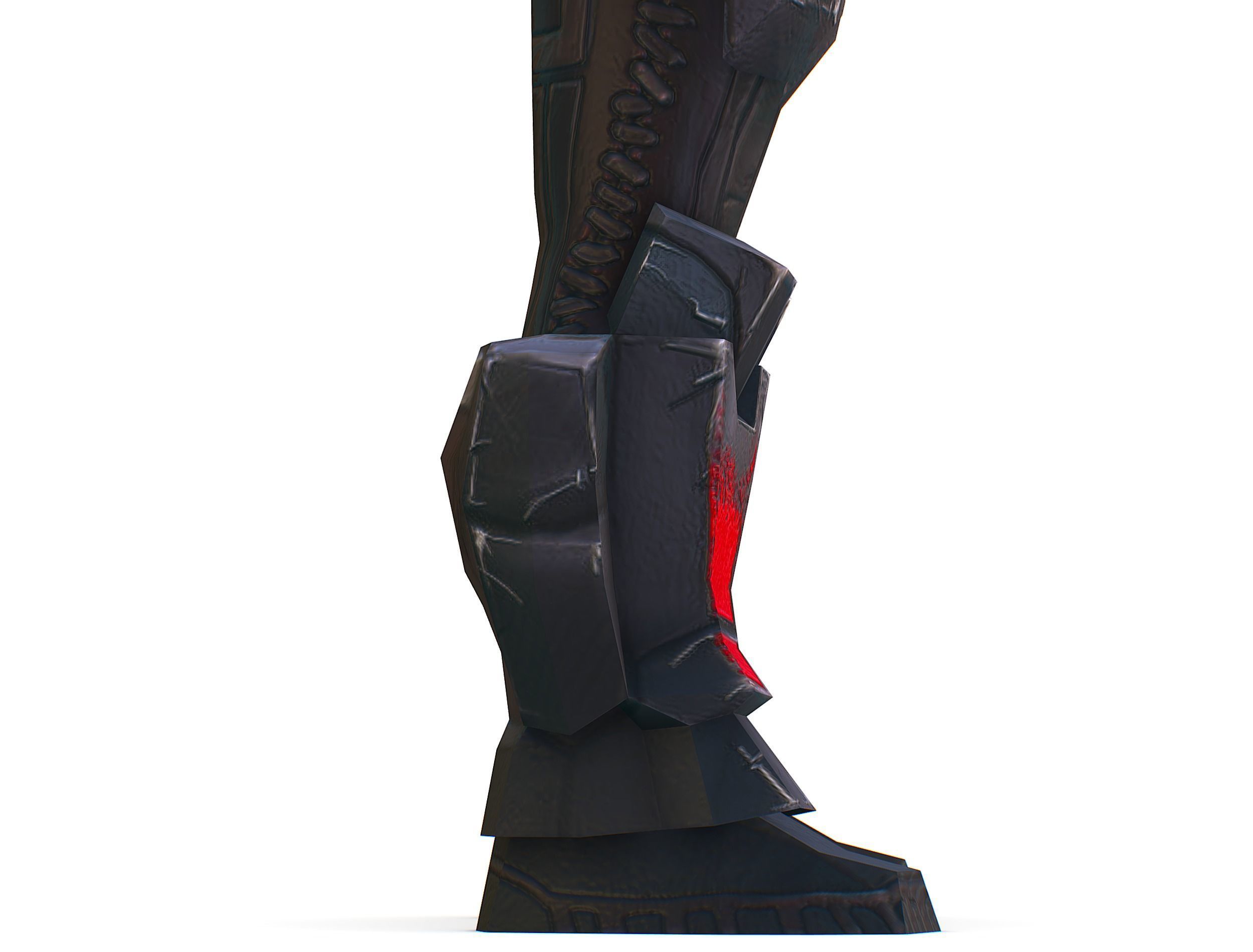 Man Cyborg  Trooper Soldier Low-poly 3D model_28