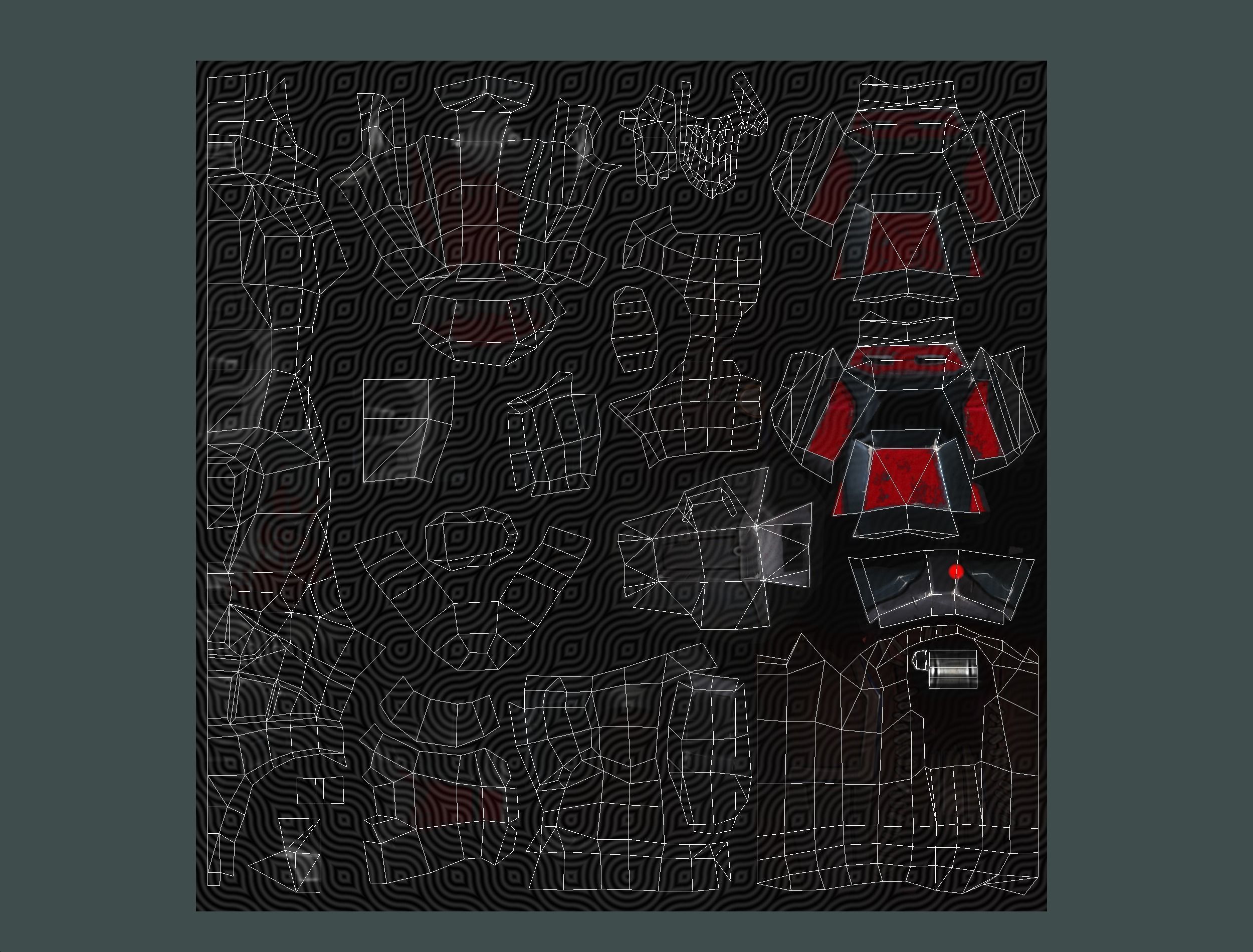 Man Cyborg  Trooper Soldier Low-poly 3D model_34