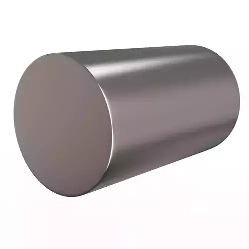 Silver Cylinder Low-poly 3D model