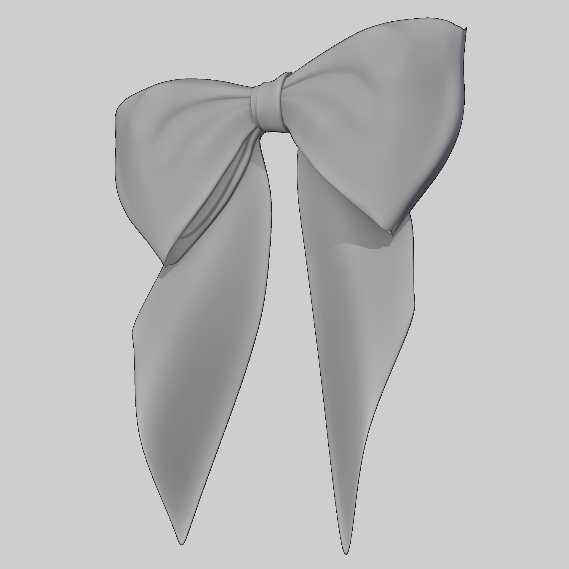 Ribbon Bow Free 3D model_2