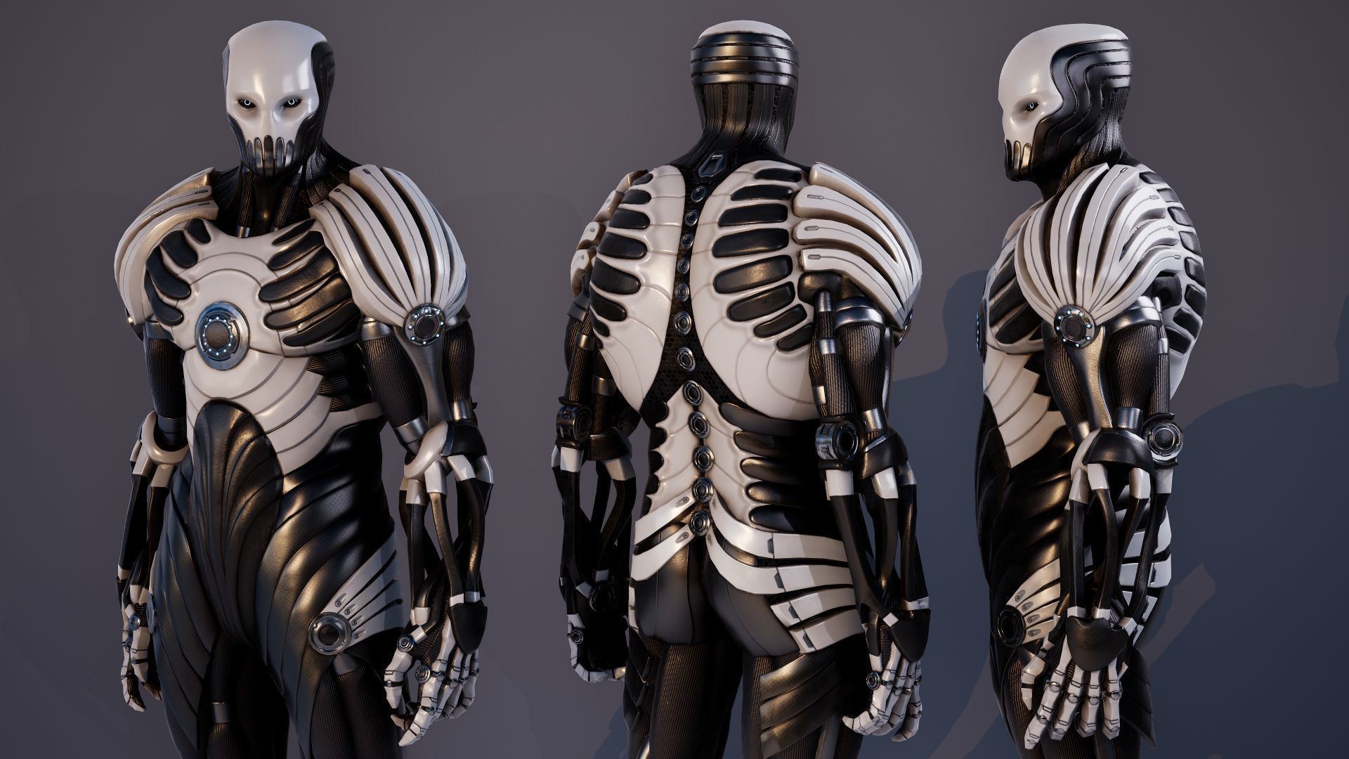 Robot 2 Low-poly 3D model_6