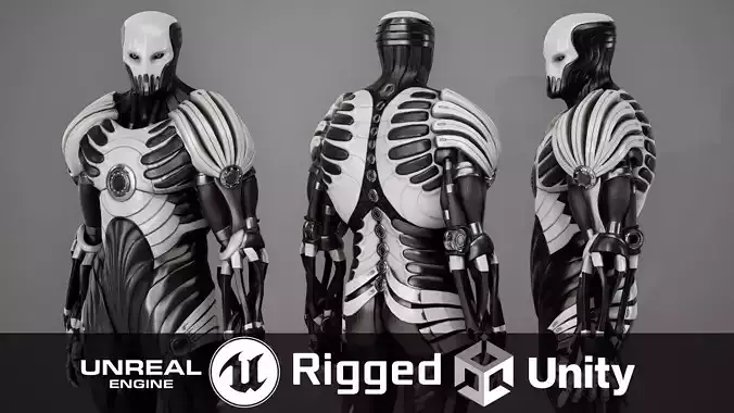 Robot 2 Low-poly 3D model