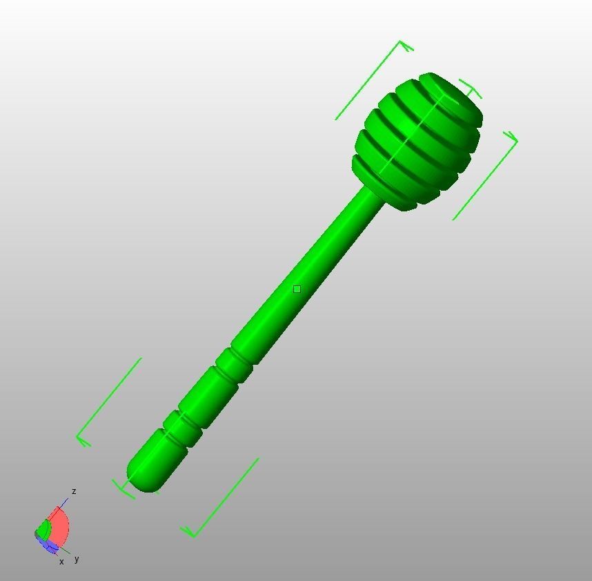 Honey Stick Medium 3D print model_6