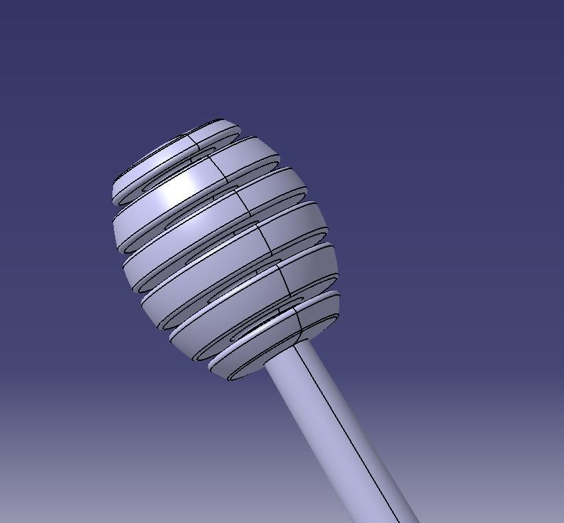 Honey Stick Medium 3D print model_12