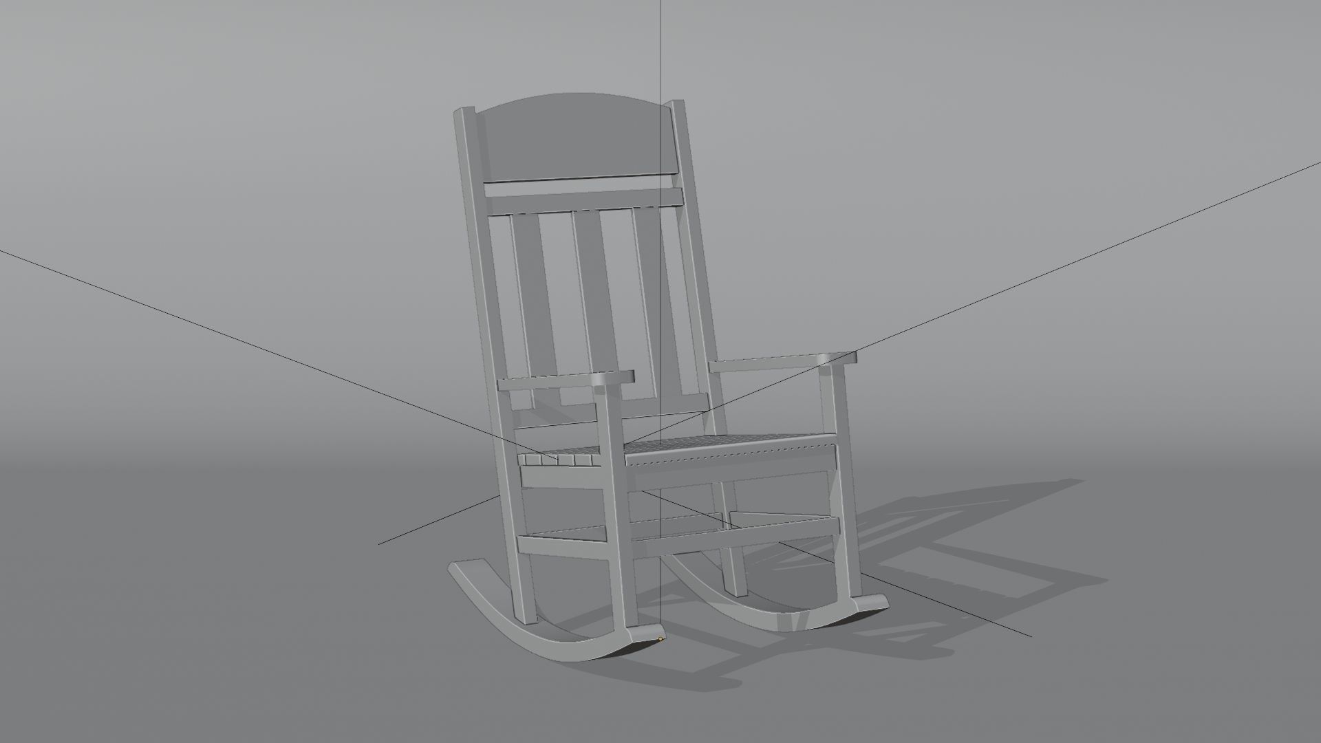 Rocking Chair 3D model_4