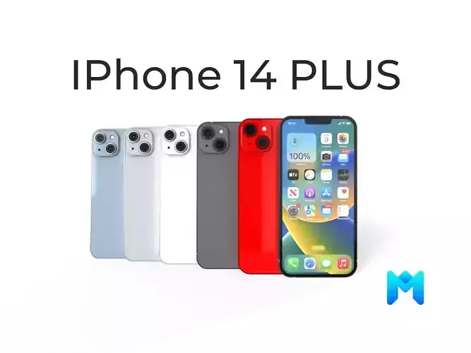 2022 iphone 14 plus game asset  Low-poly 3D model