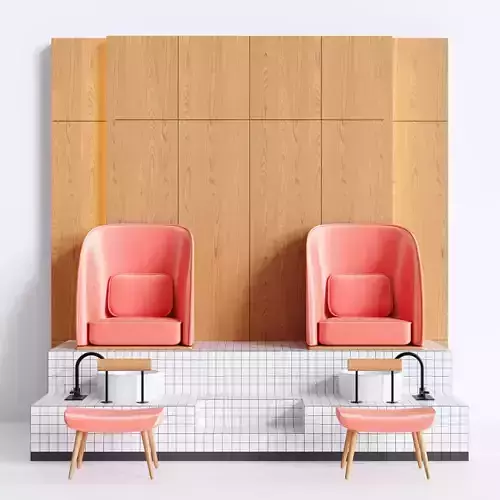 Podium for Pedicure Set1 3D model