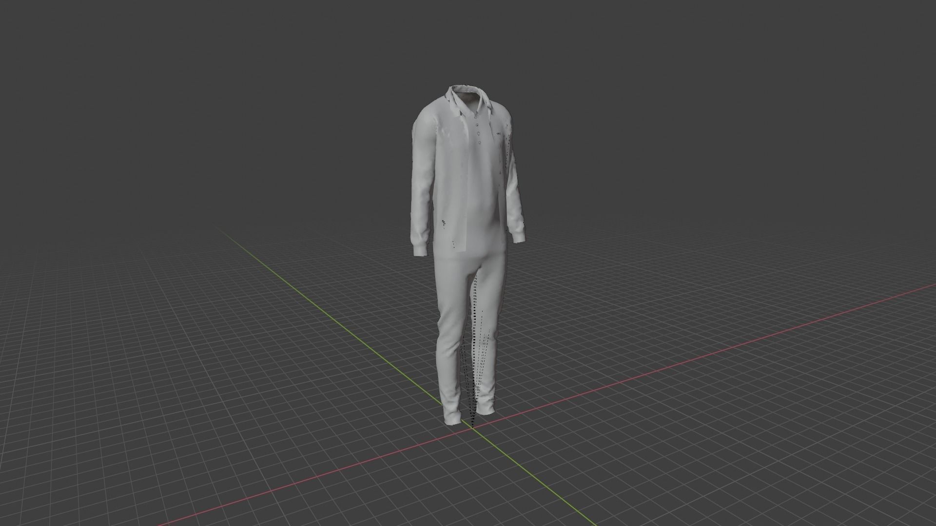 Man Clothes Low-poly 3D model_7