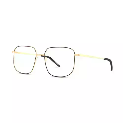 Eco - Palma Rose Gold  Black Glasses Low-poly 3D model