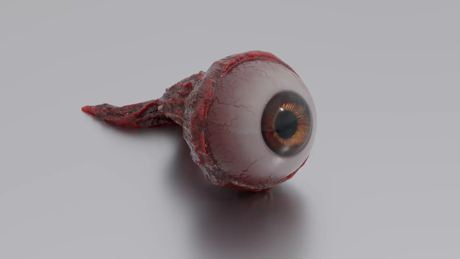 Eyeball eye Low-poly 3D model
