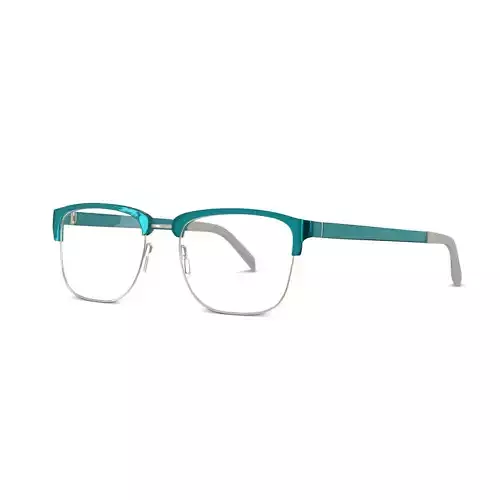 Eco - Russel Teal Glasses Low-poly 3D model