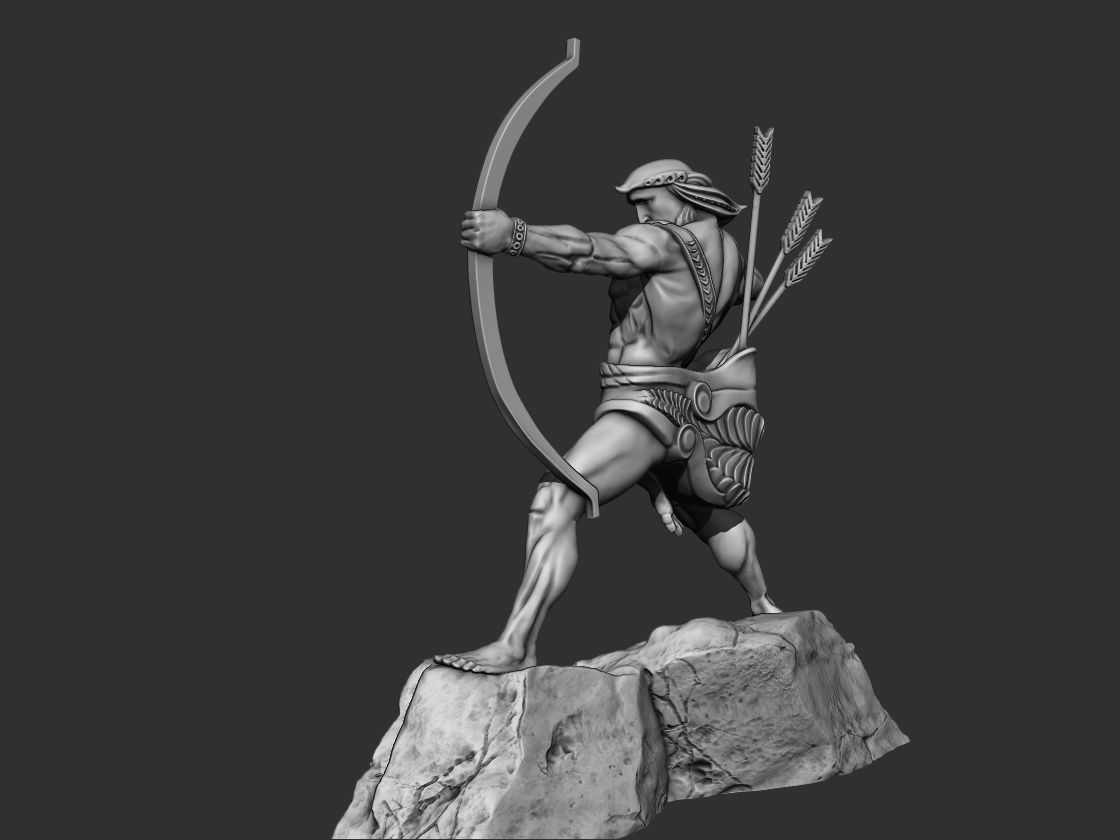 Armenian Hayq Statue  3D print model_7