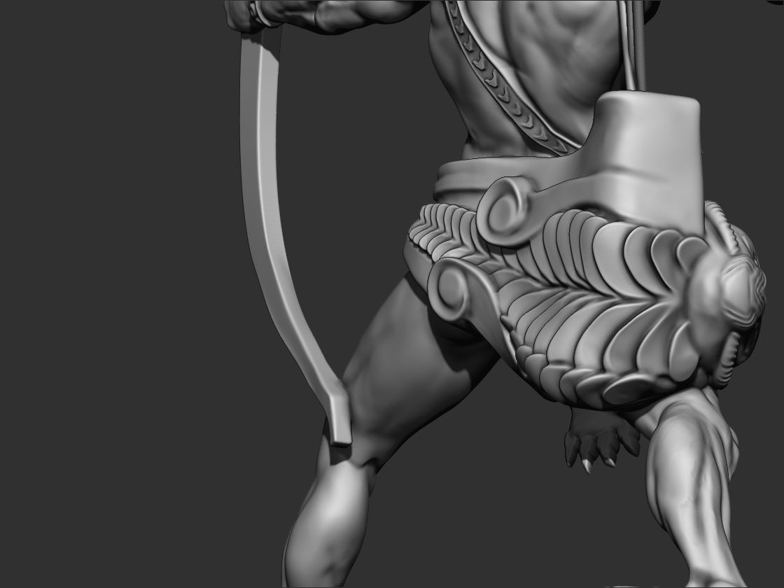 Armenian Hayq Statue  3D print model_5