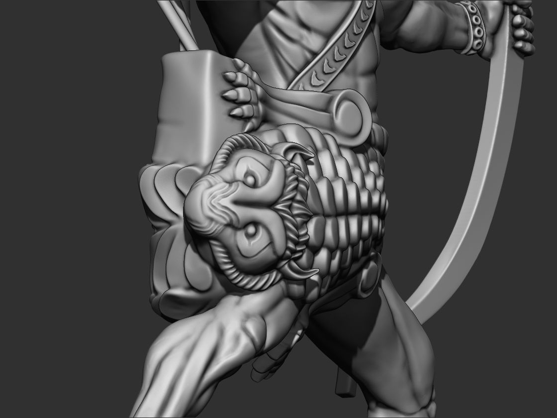 Armenian Hayq Statue  3D print model_4