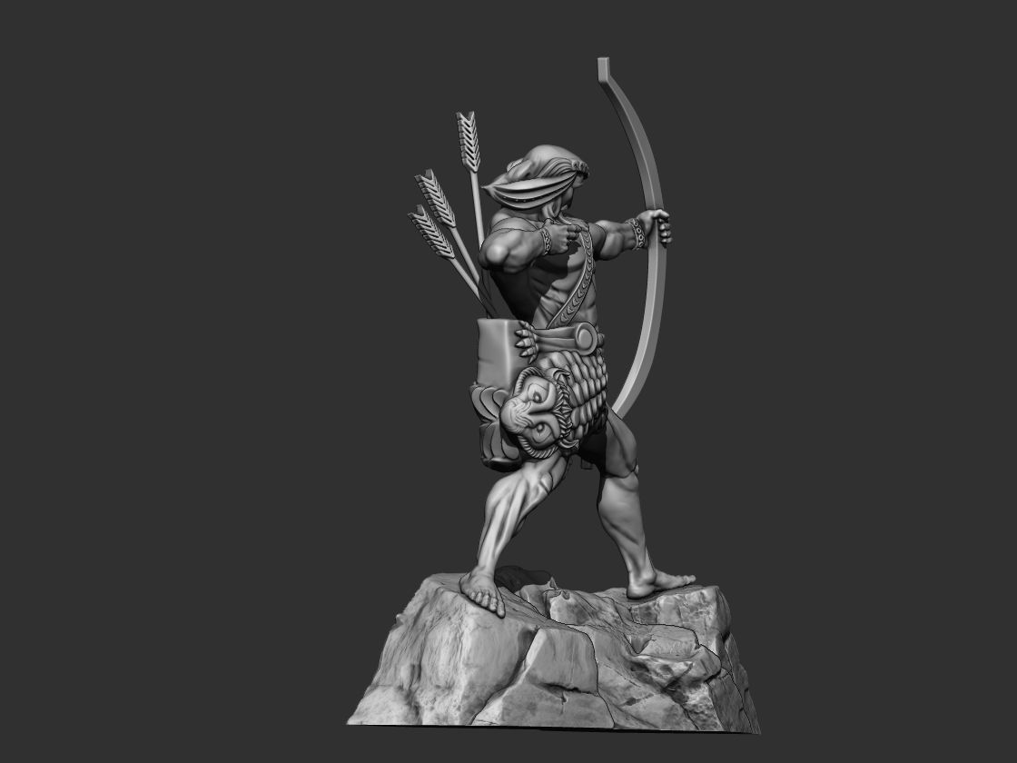 Armenian Hayq Statue  3D print model_3