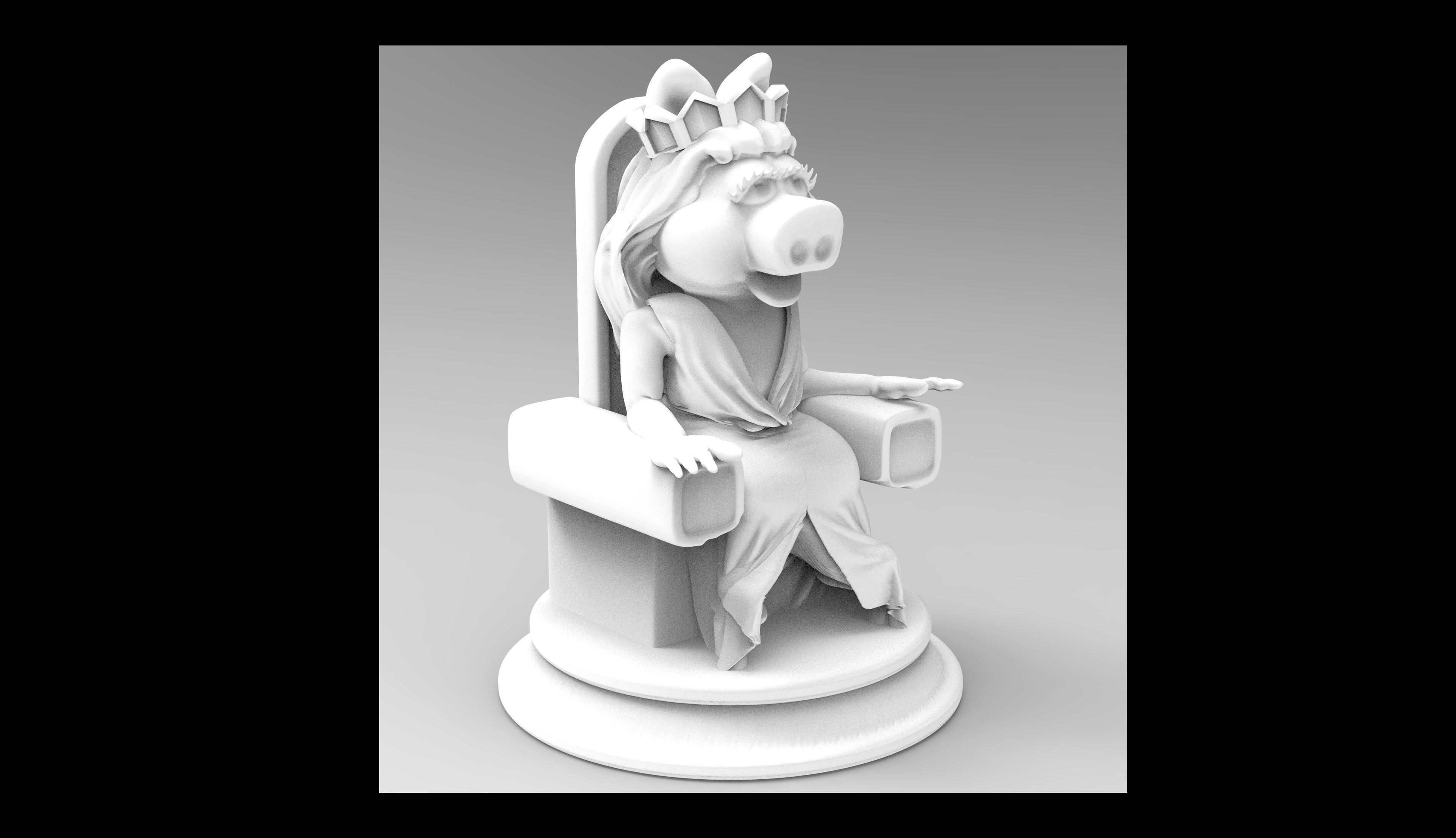 Special Edition The Muppet Show Chess set 3D print model_39