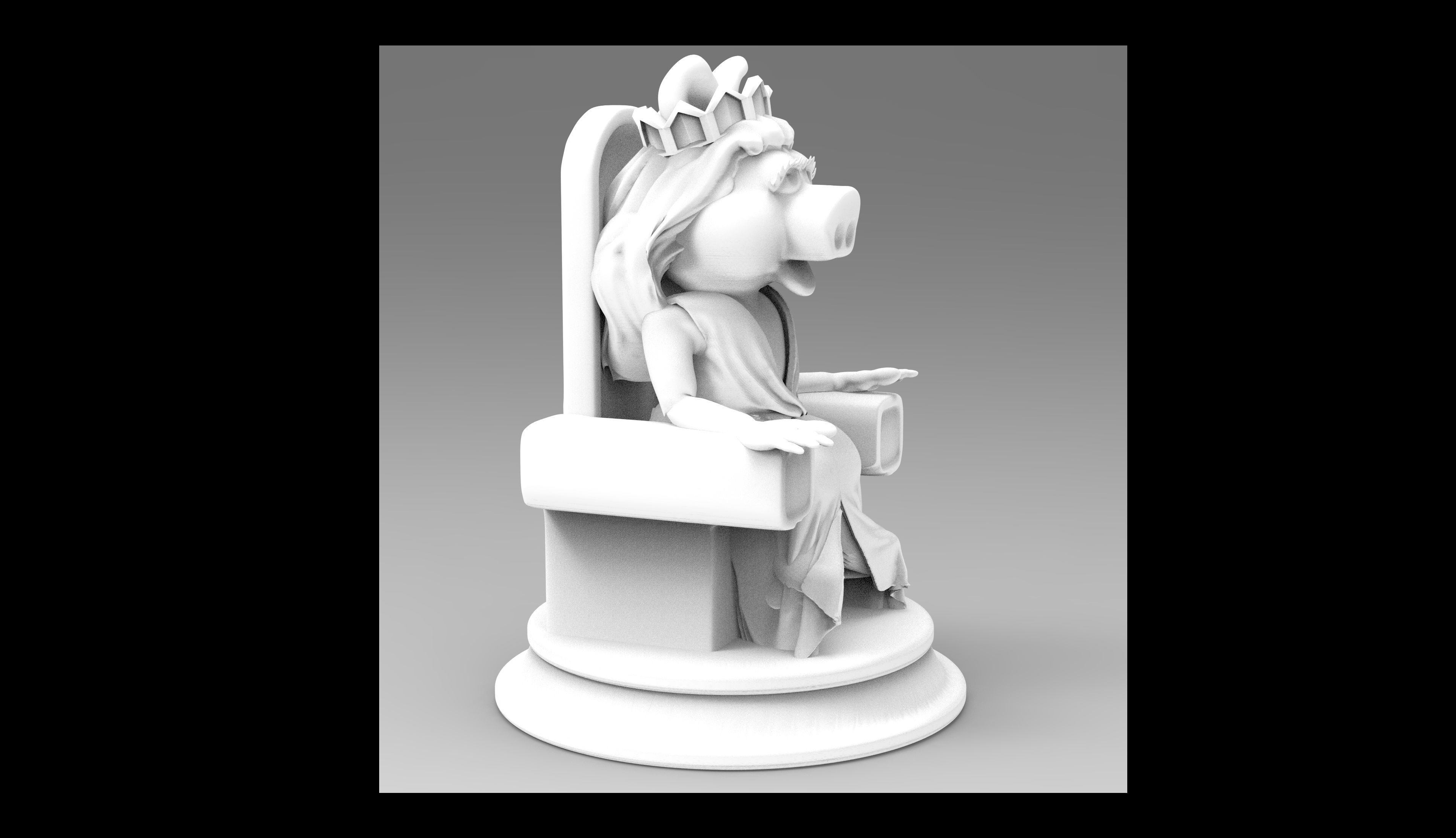 Special Edition The Muppet Show Chess set 3D print model_40