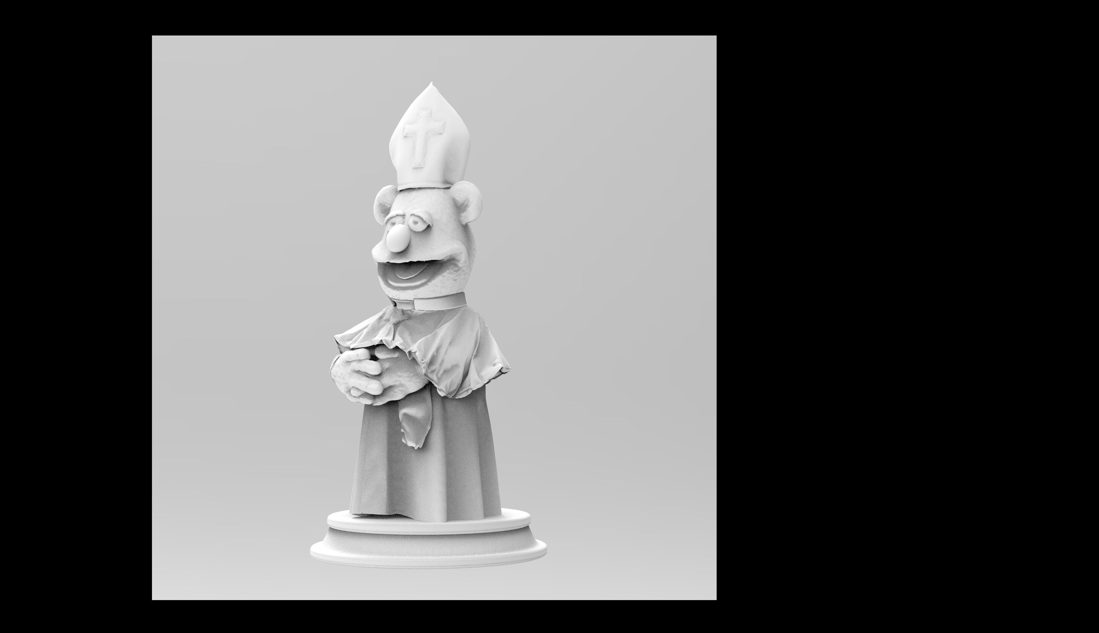 Special Edition The Muppet Show Chess set 3D print model_7