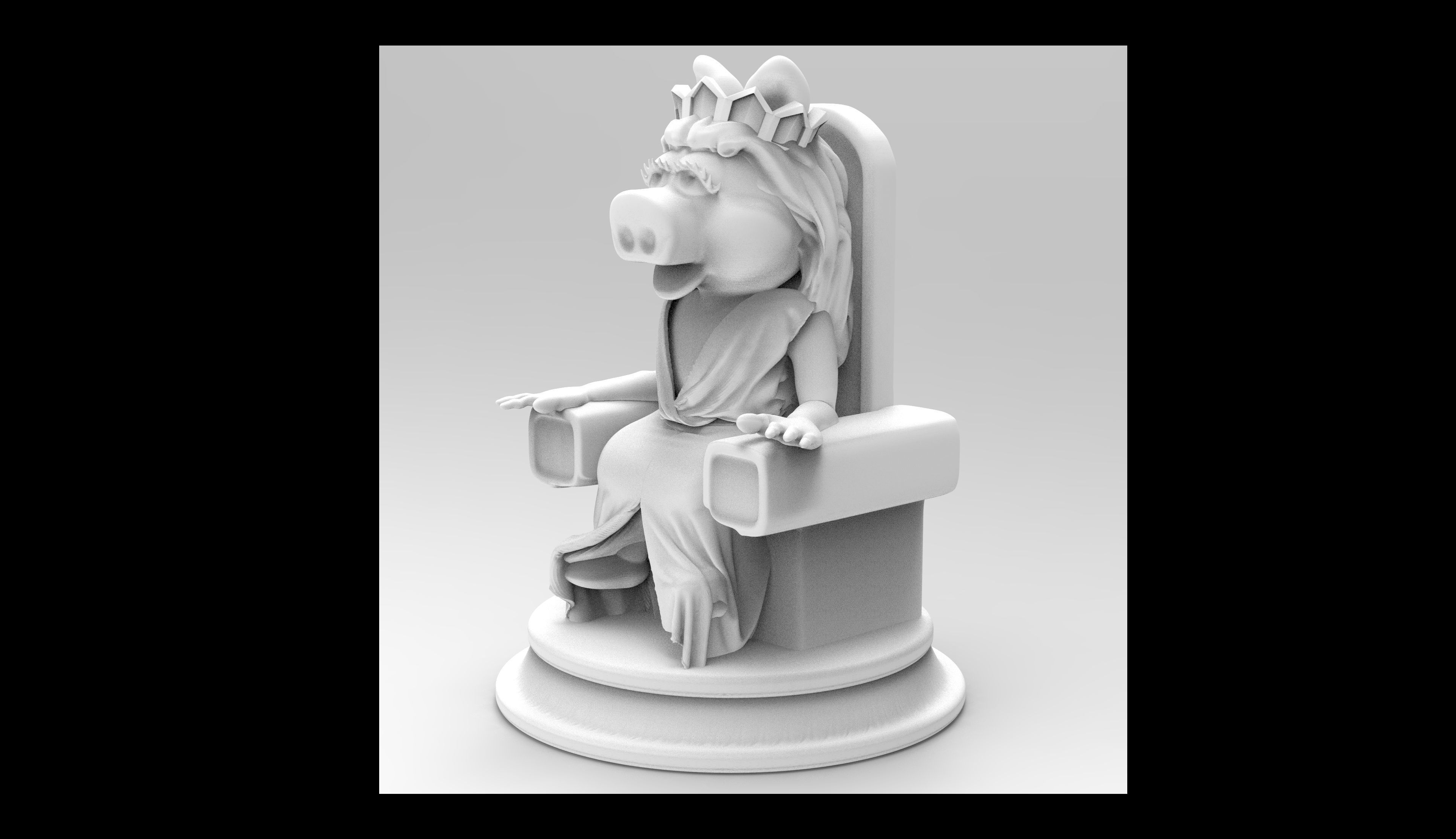 Special Edition The Muppet Show Chess set 3D print model_46