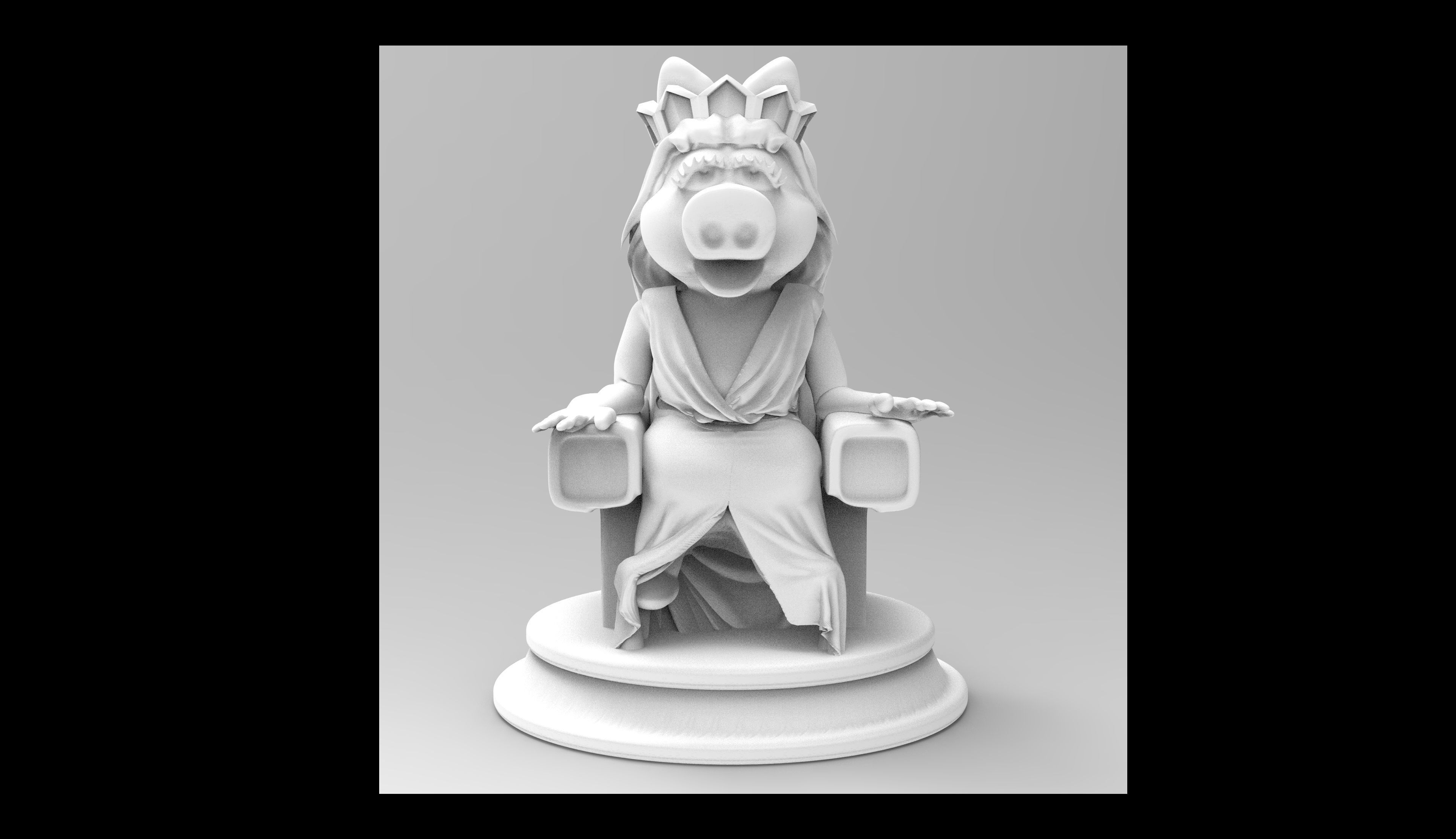 Special Edition The Muppet Show Chess set 3D print model_47