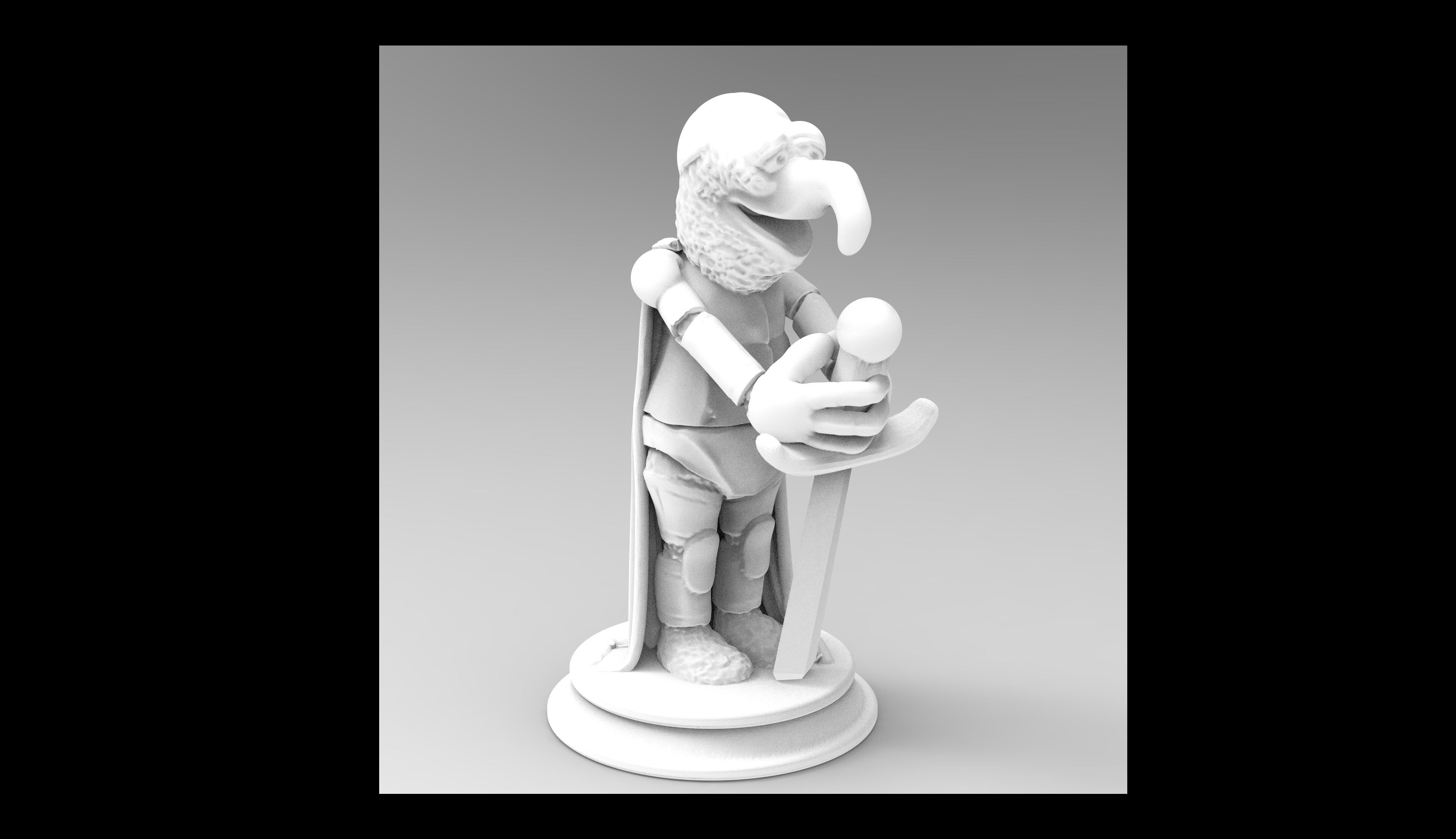 Special Edition The Muppet Show Chess set 3D print model_16