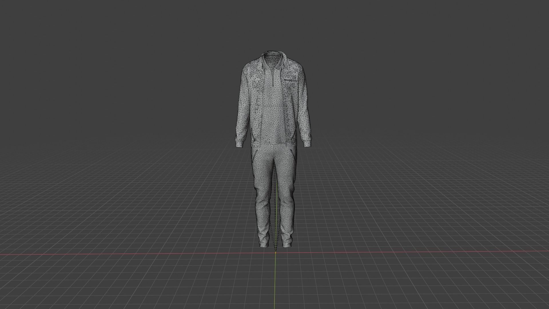 Man Clothes Low-poly 3D model_8