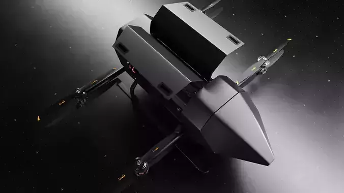 Cargo eVTOL Drone 3D model