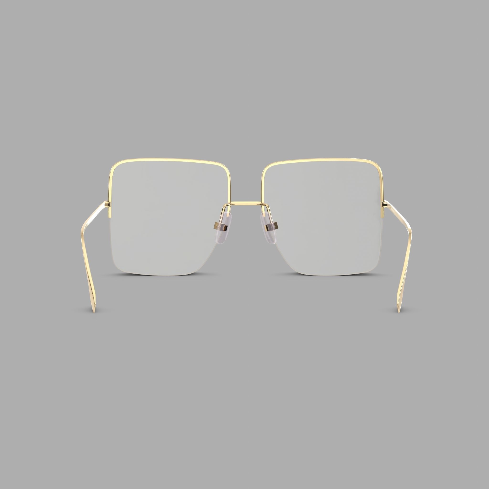 Fendi - FF0422 Glasses Low-poly 3D model_1