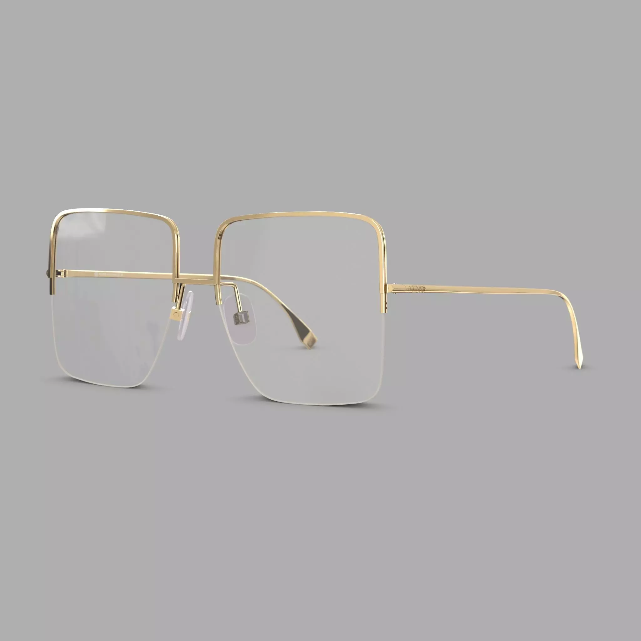 Fendi - FF0422 Glasses Low-poly 3D model_0