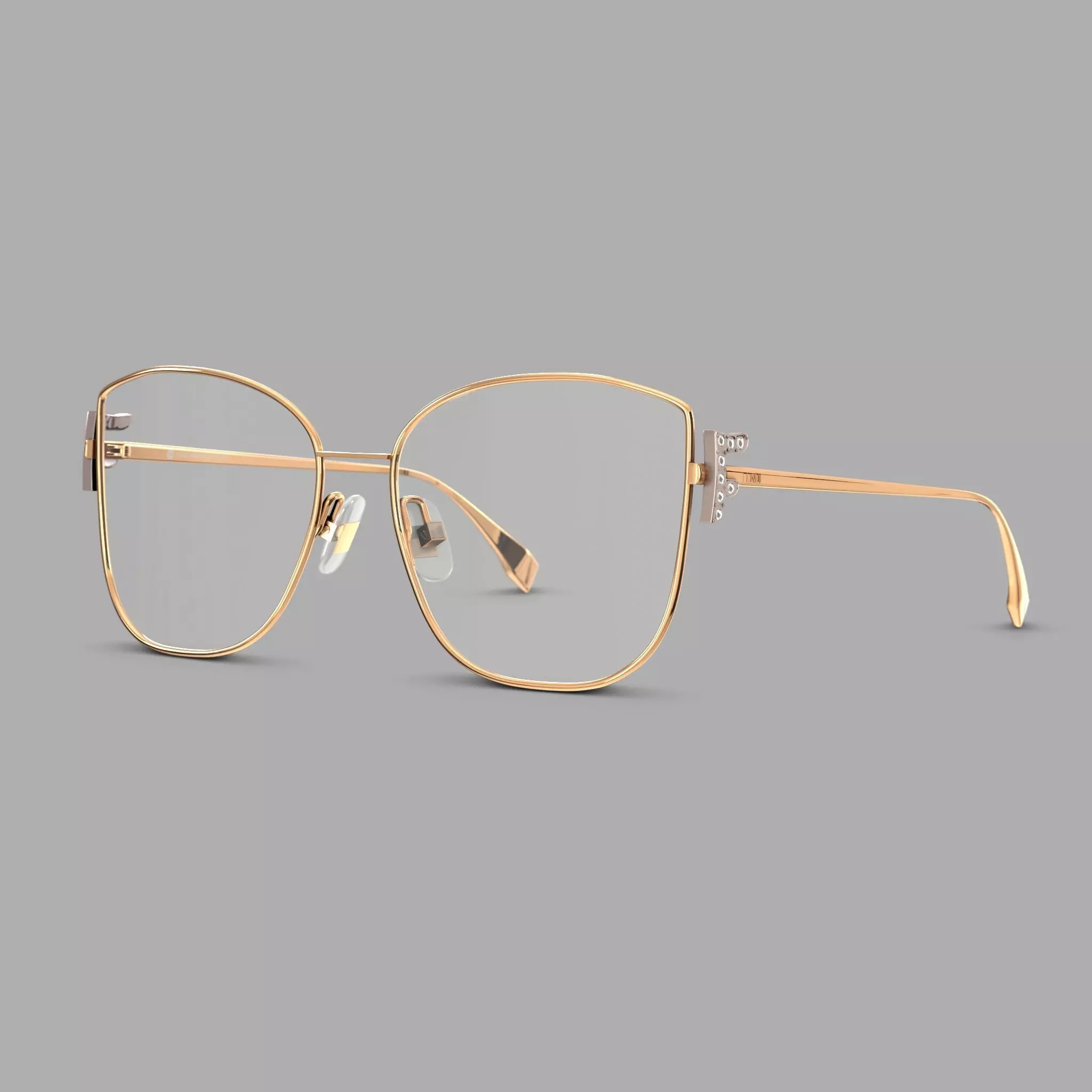 Fendi - FF 0390 G DDB Glasses Low-poly 3D model