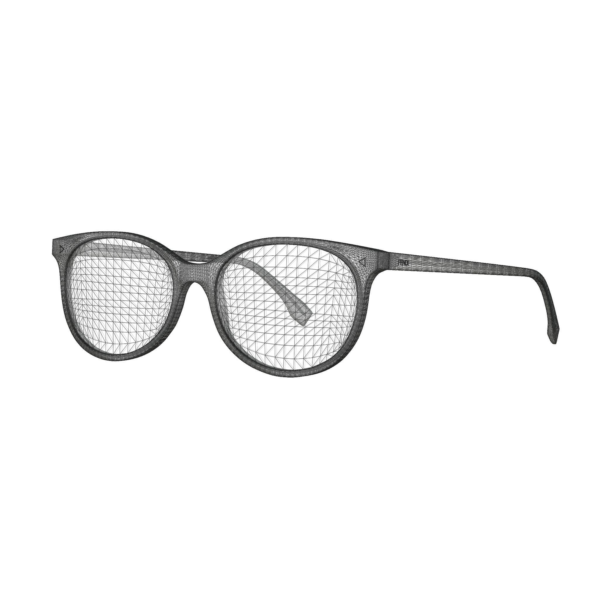Fendi - FF 0388 Glasses Low-poly 3D model_5