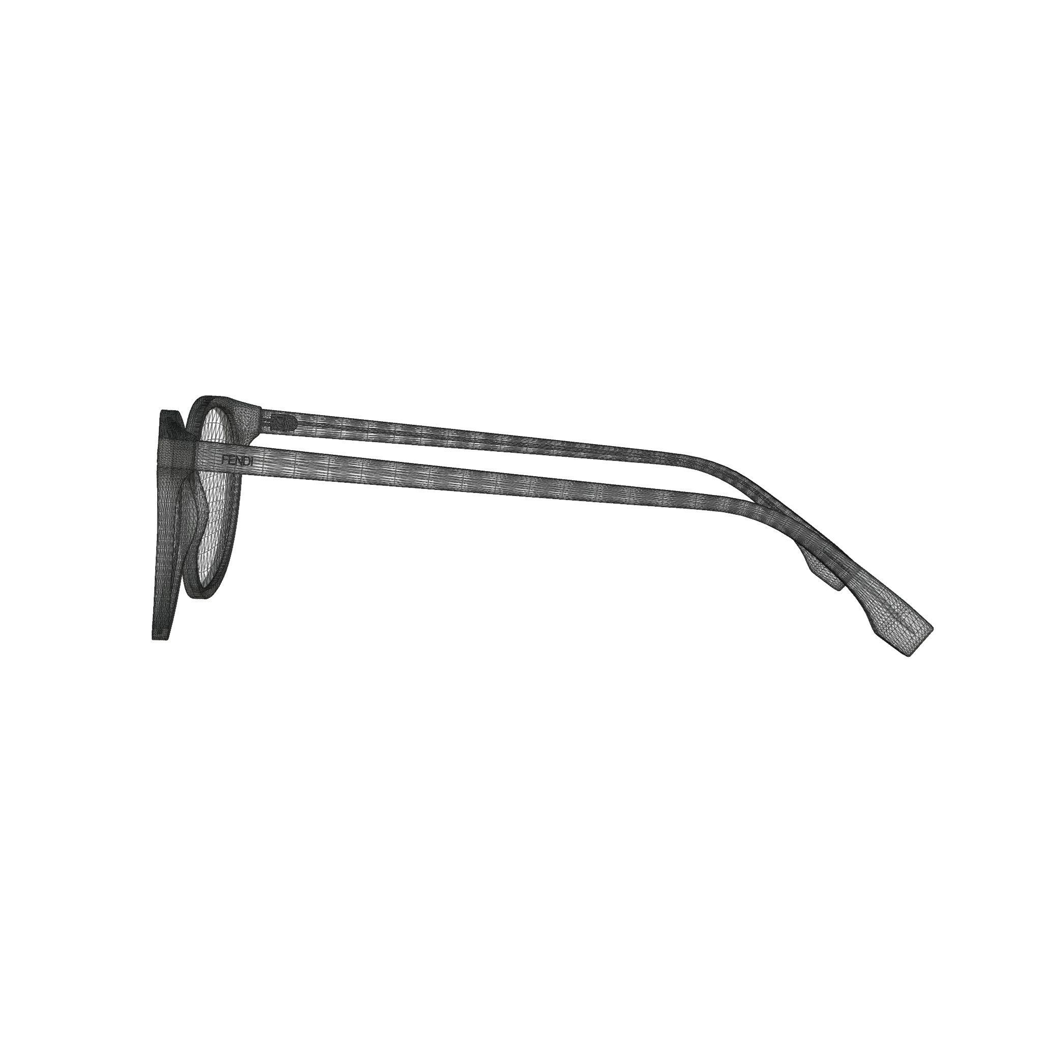 Fendi - FF 0388 Glasses Low-poly 3D model_8