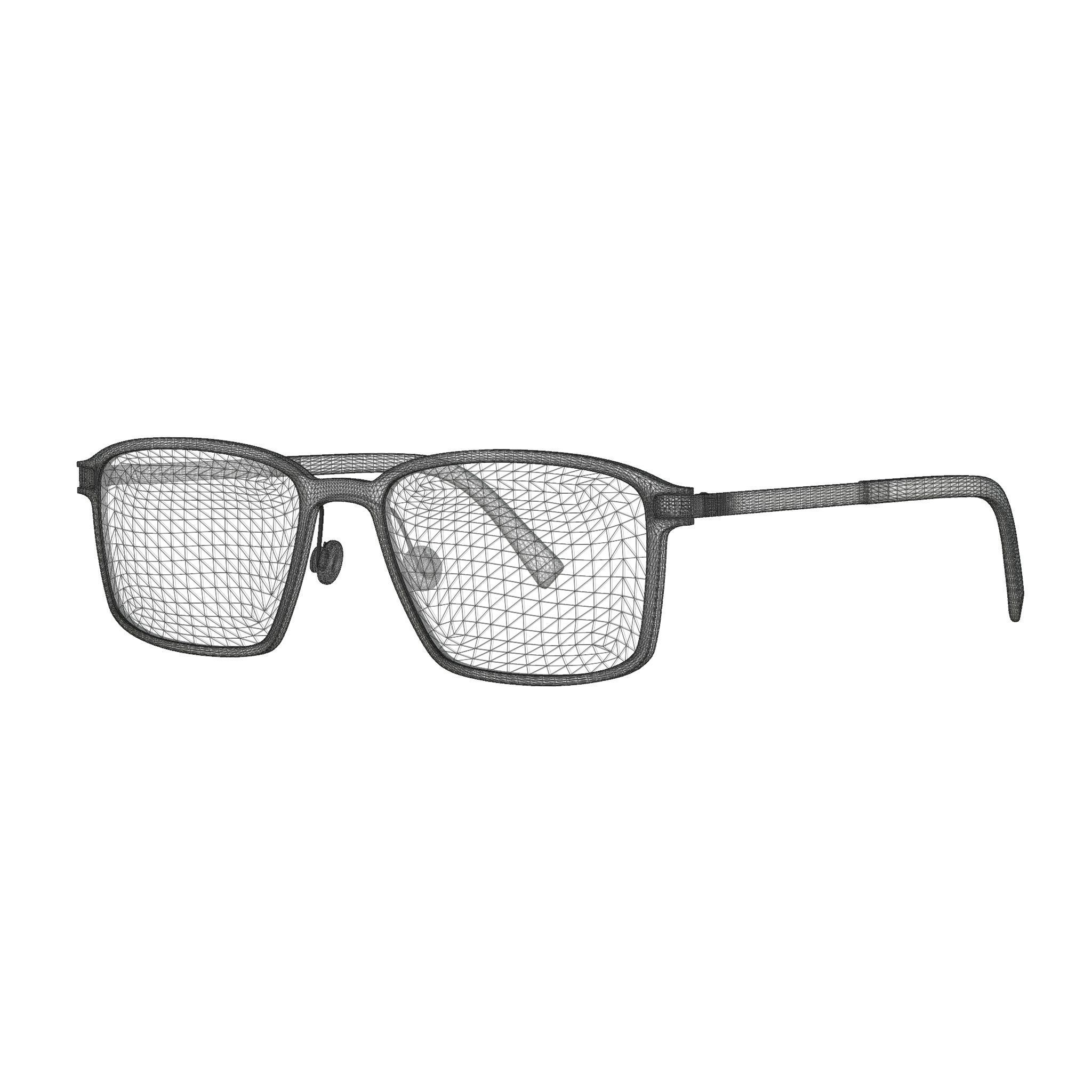 Fleye - Hassel 4631 Glasses Low-poly 3D model_5