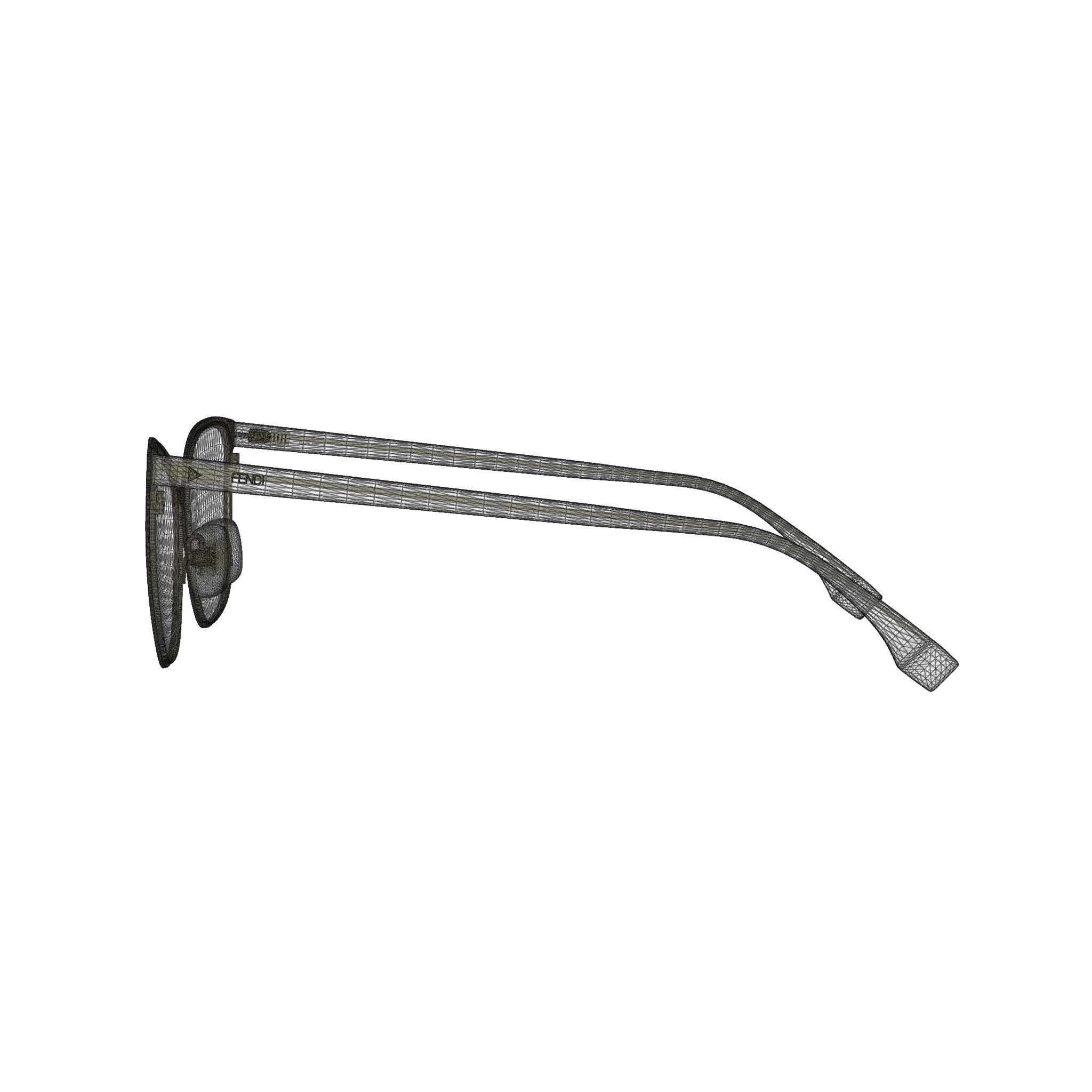 Fendi - FF 0386 Glasses  Low-poly 3D model_8