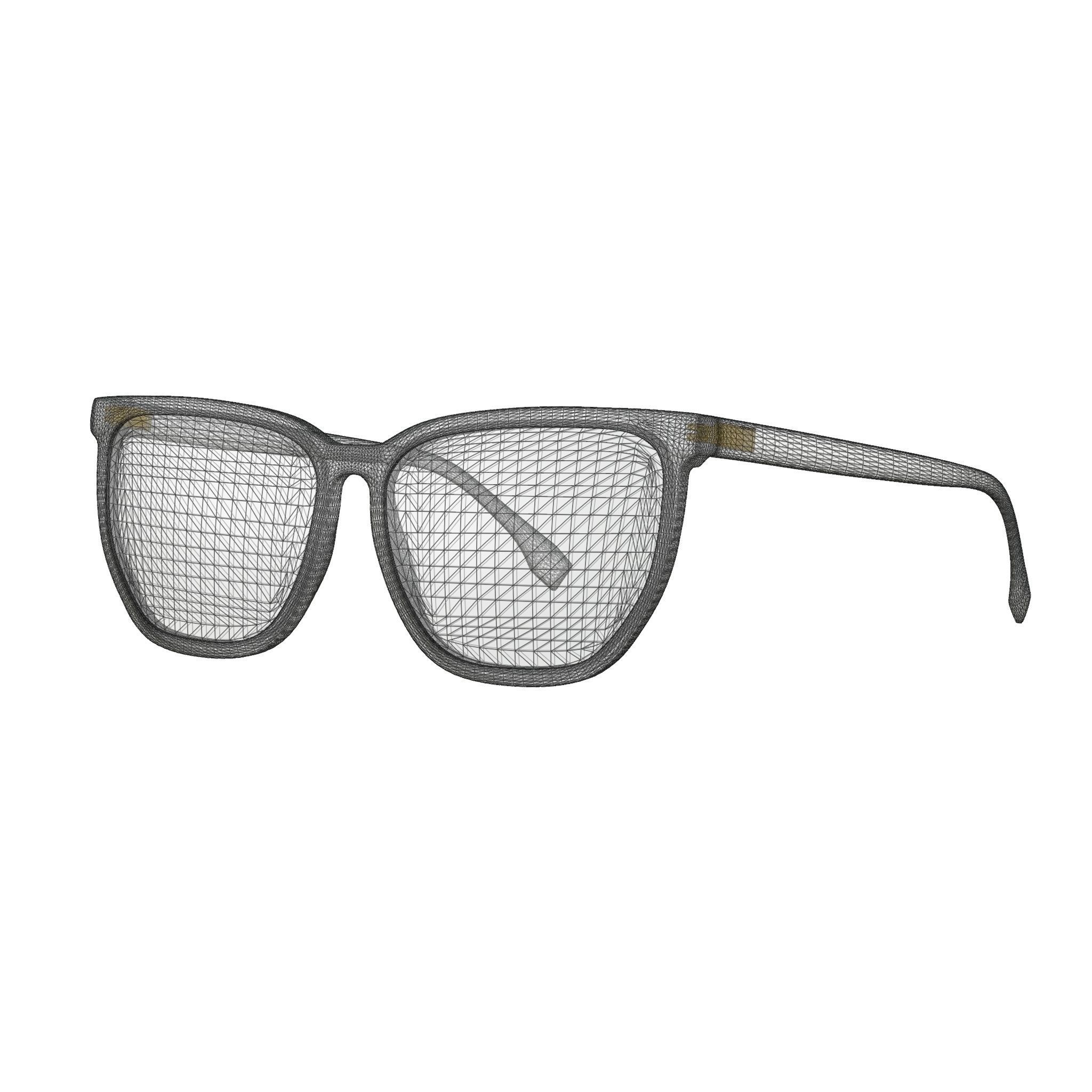 Fendi - FF 0376 Glasses Low-poly 3D model_5