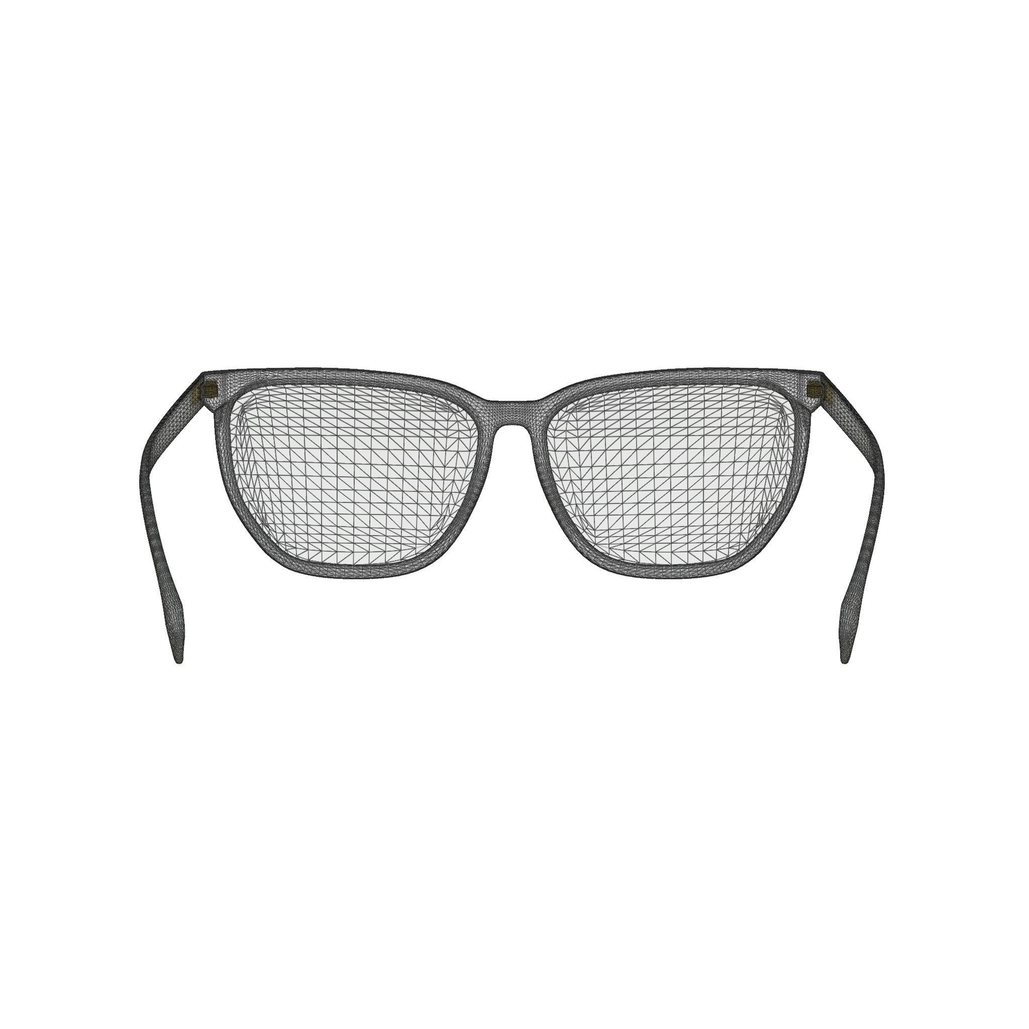 Fendi - FF 0376 Glasses Low-poly 3D model_6